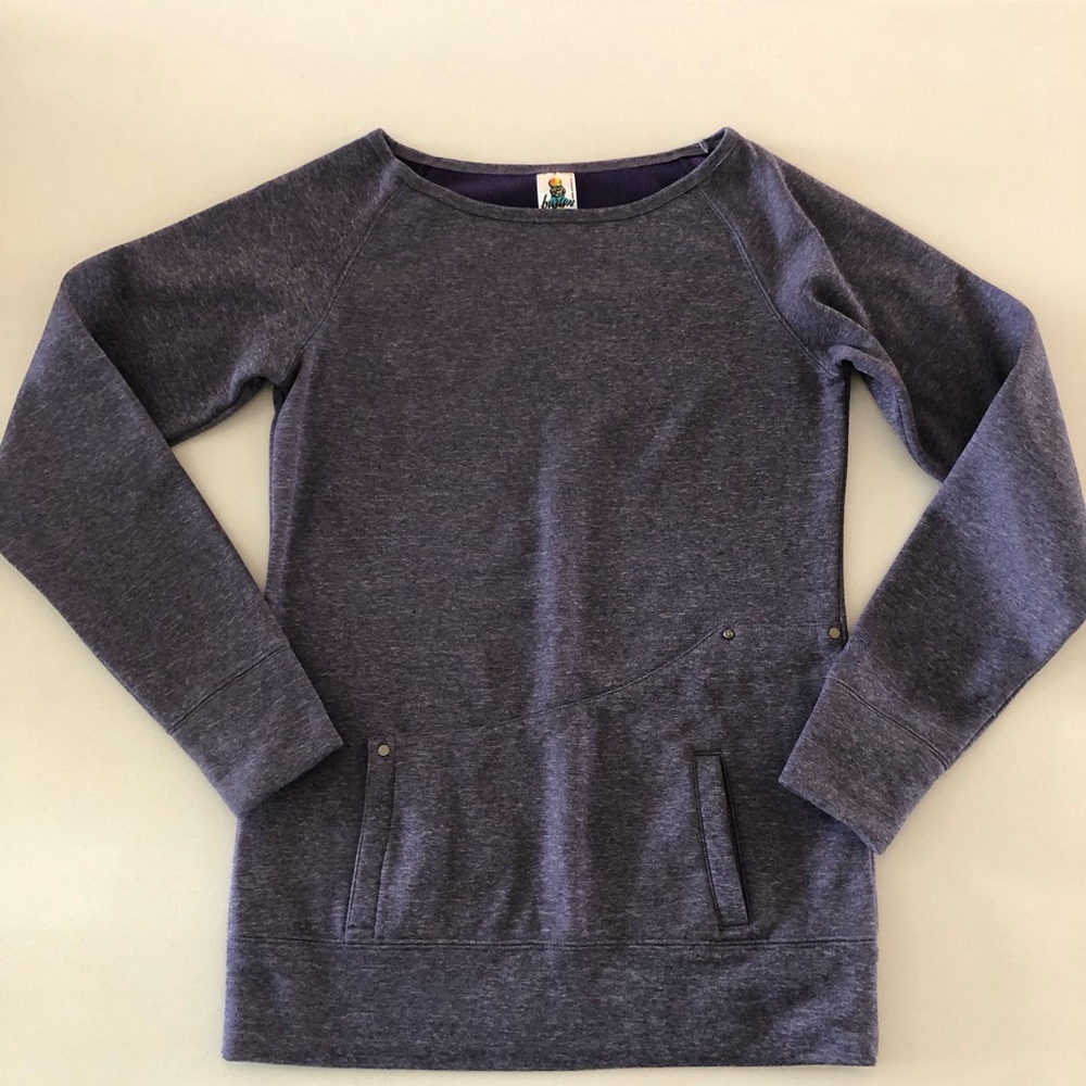 Burton Fleece Lined Sweatshirt Womens Cool Flavors DryRide Medium Purple